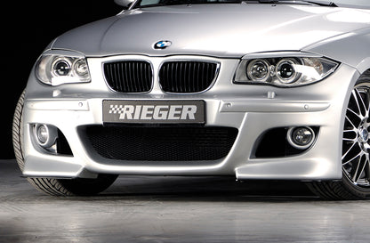 BMW 1er E87  (187 / 1K2/1K4) Rieger Spoilerstoßstange    ABS, für Fzg. mit Scheinwerferreinigungsanlage, Einparkhilfe (PDC), 
inkl. Montagezubehör, ABE