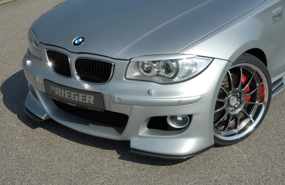 BMW 1er E87  (187 / 1K2/1K4) Rieger Spoilerstoßstange    ABS, für Fzg. mit Scheinwerferreinigungsanlage, Einparkhilfe (PDC), 
inkl. Montagezubehör, ABE