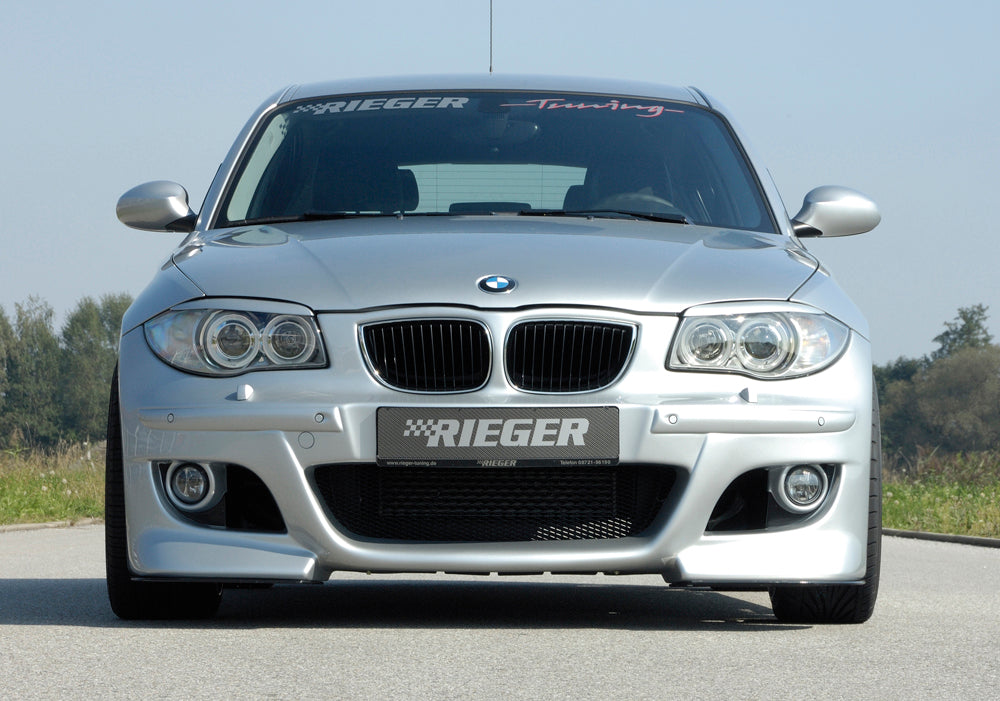 BMW 1er E87  (187 / 1K2/1K4) Rieger Spoilerstoßstange    ABS, für Fzg. mit Scheinwerferreinigungsanlage, Einparkhilfe (PDC), 
inkl. Montagezubehör, ABE