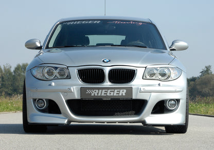 BMW 1er E87  (187 / 1K2/1K4) Rieger Spoilerstoßstange    ABS, für Fzg. mit Scheinwerferreinigungsanlage, Einparkhilfe (PDC), 
inkl. Montagezubehör, ABE