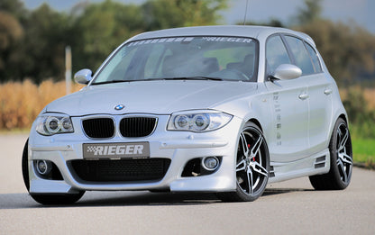 BMW 1er E87  (187 / 1K2/1K4) Rieger Spoilerstoßstange    ABS, für Fzg. mit Scheinwerferreinigungsanlage, Einparkhilfe (PDC), 
inkl. Montagezubehör, ABE