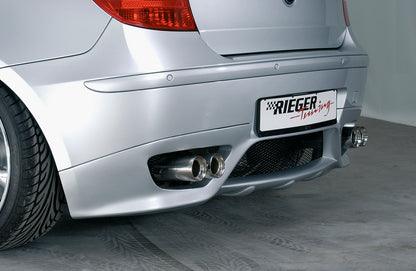BMW 1er E87  (187 / 1K2/1K4) Rieger Heckschürzenansatz -> nicht für M-Paket, nicht Facelift 03.07- ABS, 
inkl. Alugitter, Gutachten, Montagezubehör