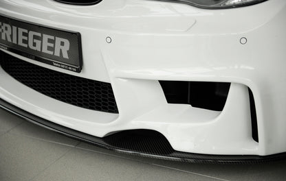 BMW 1er E81  (187/1K2/1K4) Carbon Spoilerschwert (20643PE) BMW 1er, E81-E88 für RIEGER Spoilerstoßstange 35030/31/32/33/41/42 gerade Version, für Spoilerstoßstange, Carbon, 
inkl. Montagezubehör, ABE