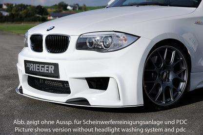 BMW 1er E81  (187/1K2/1K4) Rieger Spoilerstoßstange für hohe Version der SWRA ABS, für Fzg. mit Scheinwerferreinigungsanlage, 
inkl. Montagezubehör, Alugitter, ABE