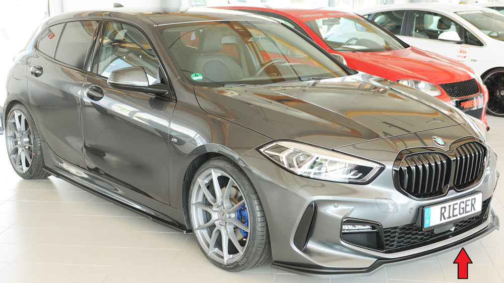 BMW 1er F40  (F1H) Rieger Spoilerschwert für orig. Frontschürze, ABS, für Fzg. mit M-Sport-Paket, 
inkl. Montagezubehör, ABE