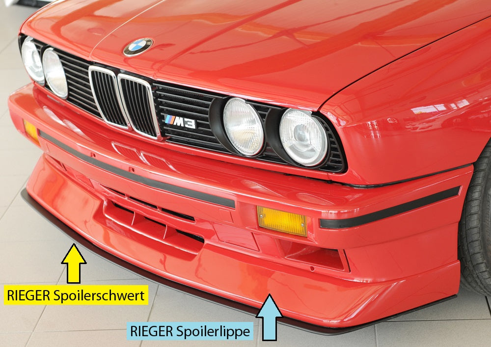 BMW 3er E30 M3 Rieger Spoilerlippe für orig. Frontschürze, ABS, 
inkl. Montagezubehör, ABE