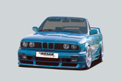 BMW 3er E30 Rieger Seitenschweller  links, GFK inkl. Gutachten, Montagezubehör, Aluwinkelleisten