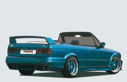 BMW 3er E30 Rieger Seitenschweller  rechts, GFK inkl. Gutachten, Montagezubehör, Aluwinkelleisten