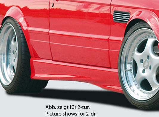 BMW 3er E30 Rieger Seitenschweller  links, ABS, 
Gutachten, Montagezubehör, Aluwinkelleisten