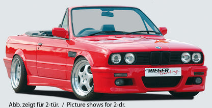 BMW 3er E30 Rieger Seitenschweller  rechts, ABS, 
Gutachten, Montagezubehör, Aluwinkelleisten