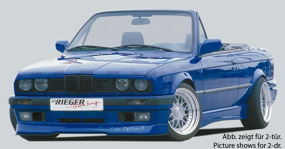 BMW 3er E30 Rieger Seitenschweller  rechts, ABS, 
Gutachten, Montagezubehör, Aluwinkelleisten