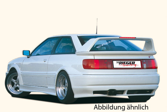 Audi 80 Typ 89 Rieger Heckschwert Breitbau II für Heckschürze Audi Coupé für Heckschürze, ABS, 
Montagezubehör