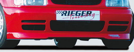 VW Polo 4 (6N) Rieger Spoilerlippe  flache Version, mit Stylingpaket, ABS, 
inkl. Gutachten, Montagezubehör