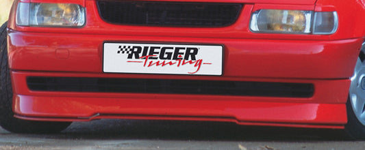 VW Polo 4 (6N) Rieger Spoilerlippe    flache Version, ohne Stylingpaket, ABS, 
inkl. Gutachten, Montagezubehör