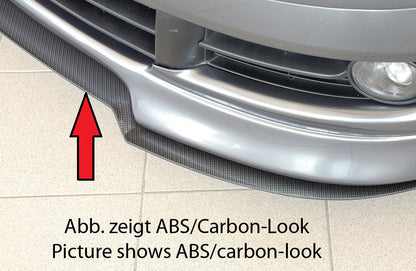 VW Polo 5 (9N) Rieger Spoilerschwert Facelift, für Spoilerlippe 47121 gekantete Version, für Spoilerlippe, ABS, 
inkl. Montagezubehör, ABE
