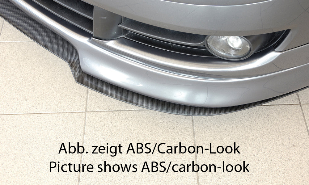 VW Polo 5 (9N) Rieger Spoilerschwert Facelift, für Spoilerlippe 47121 gekantete Version, für Spoilerlippe, ABS, 
inkl. Montagezubehör, ABE