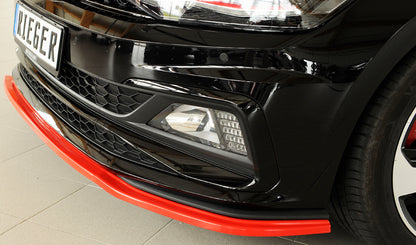 VW Polo (AW) GTI Rieger Spoilerschwert für orig. GTI-/R-Line Frontschürze für orig. Frontschürze, ABS, 
inkl. Montagezubehör, ABE