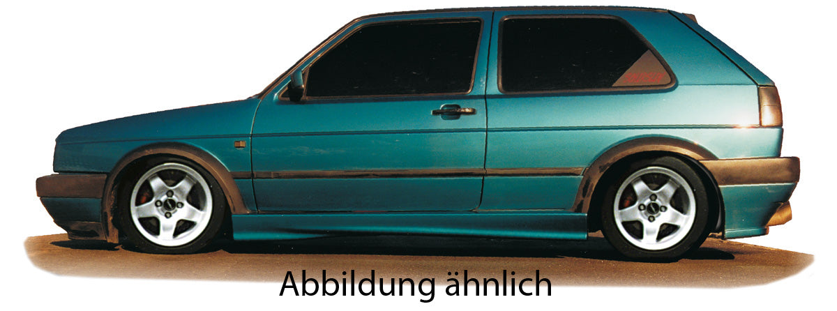 VW Golf 2 Rieger Seitenschweller -> mit GTI-Ausschnitt links, ABS, 
inkl. Gutachten, Montagezubehör