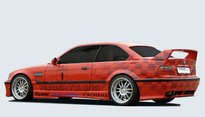 BMW 3er E36 Rieger Heckschürze, BMW E36 RT04 nur Breitbau II breite Version, ABS, 
Montagezubehör