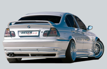 BMW 3er E46 Rieger Heckansatz -> nicht für M-Technik, nicht für Faceliftmodelle! ABS, 
inkl. Alugitter, Gutachten, Montagezubehör