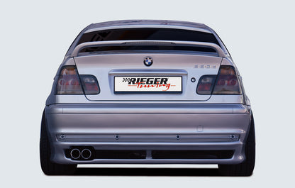 BMW 3er E46 Rieger Heckansatz -> nicht für M-Technik, nicht für Faceliftmodelle! ABS, 
inkl. Alugitter, Gutachten, Montagezubehör