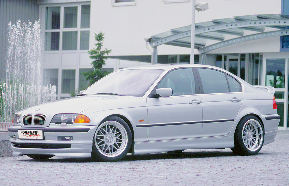 BMW 3er E46 Rieger Spoilerlippe -> alle Modelle außer M-Technik ABS, 
inkl. Gutachten, Montagezubehör