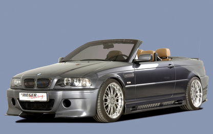 BMW 3er E46 Rieger Spoilerstoßstange CS-Look  -> nicht für Coupé und Cabrio ABS, 
inkl. Montagezubehör, ABE