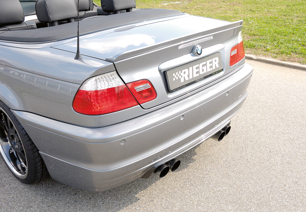 BMW 3er E46 Rieger Heckklappenspoiler   PUR, 
inkl. Montagezubehör, ABE