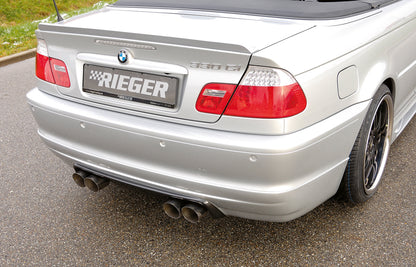 BMW 3er E46 Rieger Heckklappenspoiler   PUR, 
inkl. Montagezubehör, ABE