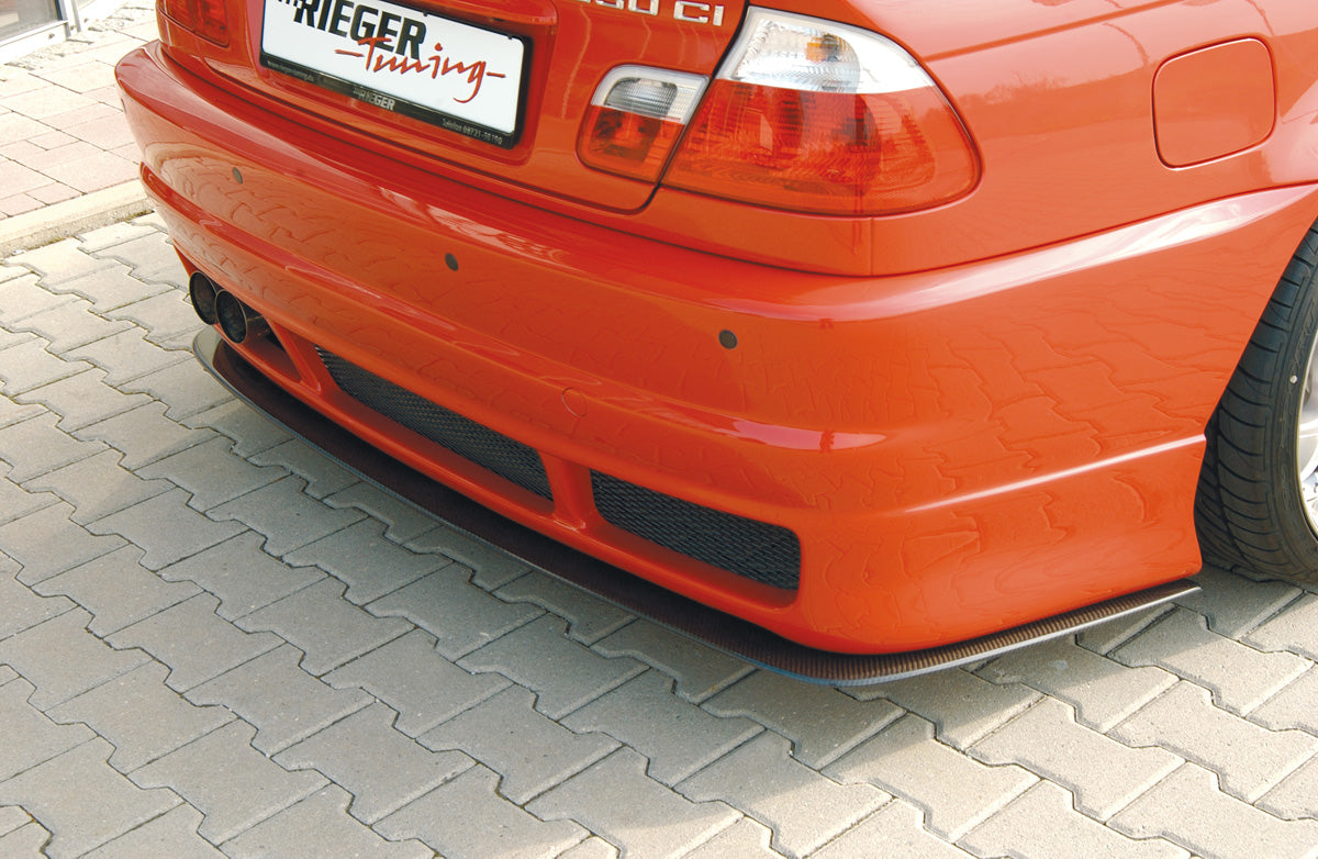 BMW 3er E46 Rieger Heckschwert für 50208 / 50213 für Heckschürze, Carbon, 
Montagezubehör, Gutachten