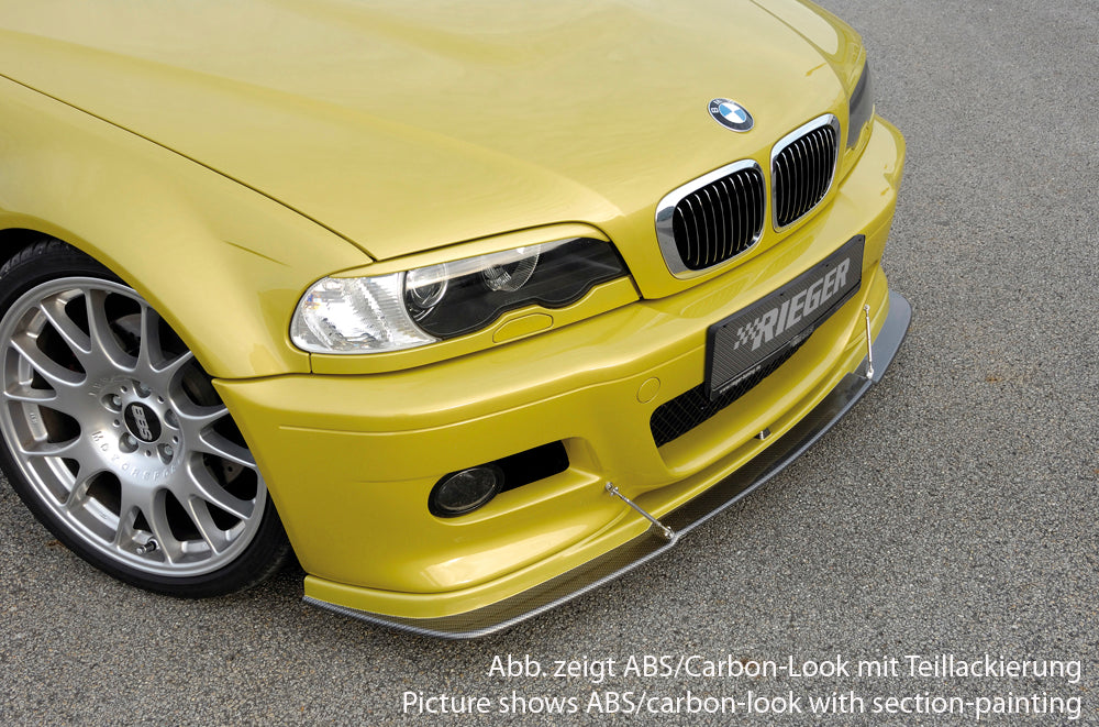 BMW 3er E46 M3 Rieger Spoilerlippe    flache Version, ABS, 
inkl. Montagezubehör, ABE