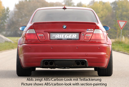 BMW 3er E46 M3 Rieger Heckschürzenansatz  ABS, 
inkl. Montagezubehör