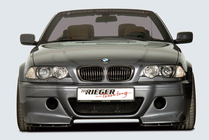 BMW 3er E46 Rieger Spoilerstoßstange CS-Look   ABS, 
inkl. Alugitter, Montagezubehör, ABE