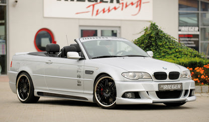 BMW 3er E46 Rieger Spoilerstoßstange E92-Look   ABS, 
inkl. Alugitter, Montagezubehör, ABE