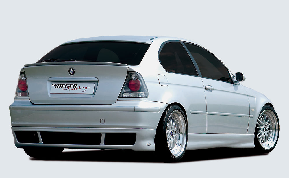 BMW 3er E46 Rieger Heckansatz    ABS, 
inkl. Alugitter, Gutachten, Montagezubehör