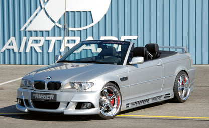BMW 3er E46 Rieger Spoilerstoßstange E92-Look   mit Halter f. orig. NSW, ABS, 
inkl. Alugitter, Montagezubehör, ABE