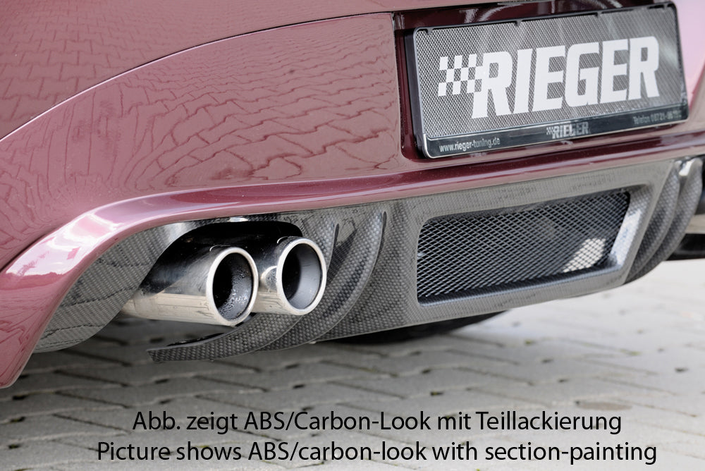 BMW Z4 (E85) Rieger Heckansatz    für Doppelendrohr li., ABS, 
inkl. Montagezubehör, Alugitter, Gutachten