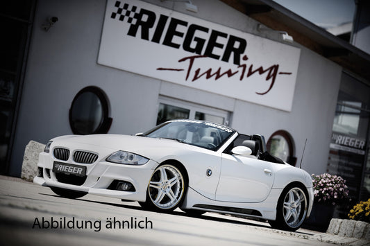 BMW Z4 (E85) Rieger Spoilerstoßstange    mit Aussparung für NSW, ABS, 
inkl. Alugitter, Montagezubehör, ABE
