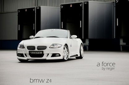 BMW Z4 (E85) Rieger Spoilerstoßstange    mit Aussparung für NSW, ABS, 
inkl. Alugitter, Montagezubehör, ABE