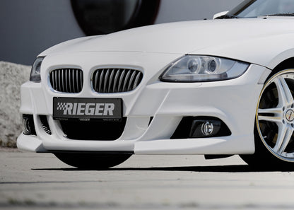 BMW Z4 (E85) Rieger Spoilerstoßstange    mit Aussparung für NSW, ABS, für Fzg. mit Scheinwerferreinigungsanlage, 
inkl. Alugitter, Montagezubehör, ABE