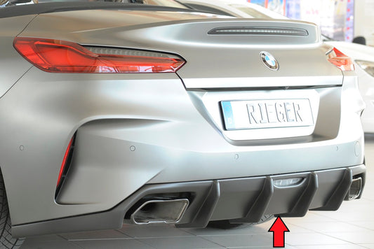 BMW Z4 (G4Z/G29) Rieger Heckeinsatz nur für M-Sport-Paket-Heckschürze für orig. Endrohr li. u. re., ABS, für Fzg. mit M-Sport-Paket, 
inkl. Montagezubehör, Gutachten