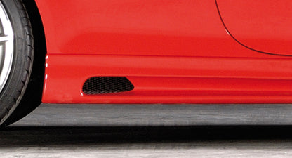 Opel Astra H Rieger Seitenschweller  rechts, mit Schacht, mit Ausschnitt, ABS, 
inkl. Montagezubehör, Alugitter