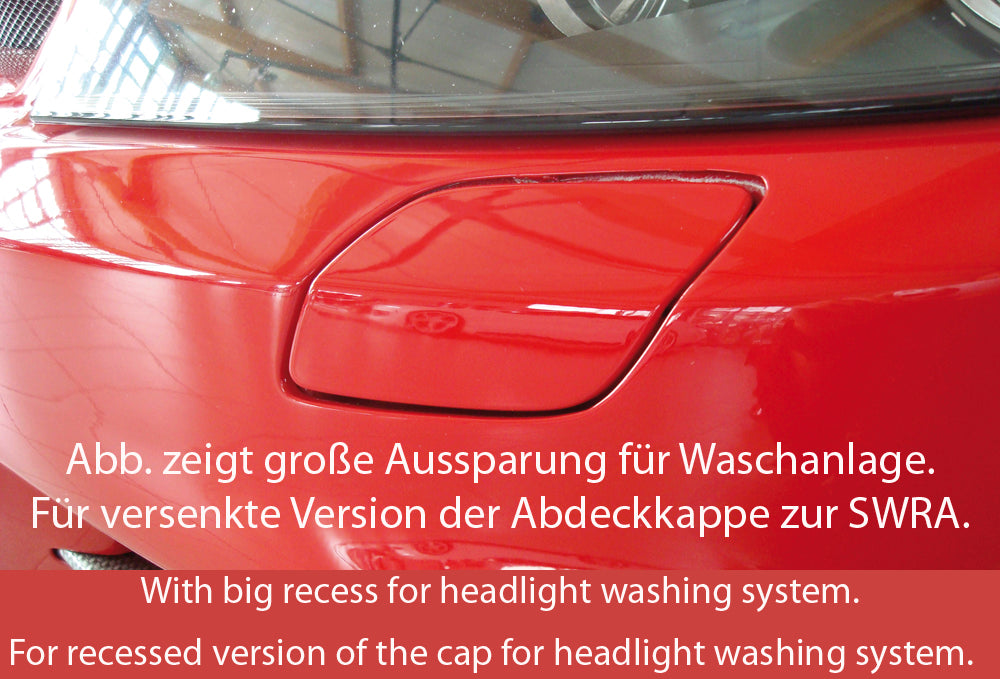 Opel Astra H Rieger Spoilerstoßstange mit kleiner Aussparung für SWRA mit Aussparung für Tagfahrleuchten, ABS, für Fzg. mit Scheinwerferreinigungsanlage, OPC und ohne OPC, 
inkl. Montagezubehör, Alugitter, Lüftungsschacht, Lufteinlassblende, ABE