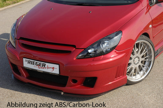 Peugeot 307 Rieger Spoilerschwert für Spoilerstoßstange 52102/09/10/11 gekantete Version, für Spoilerstoßstange, ABS, 
inkl. Montagezubehör, Gutachten