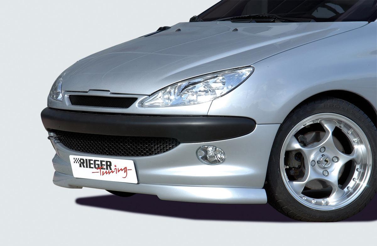 Peugeot 206 Rieger Spoilerlippe   -> passend mit kleiner Stoßstange (nicht GT) kleine Version, ABS, 
inkl. Montagezubehör, ABE