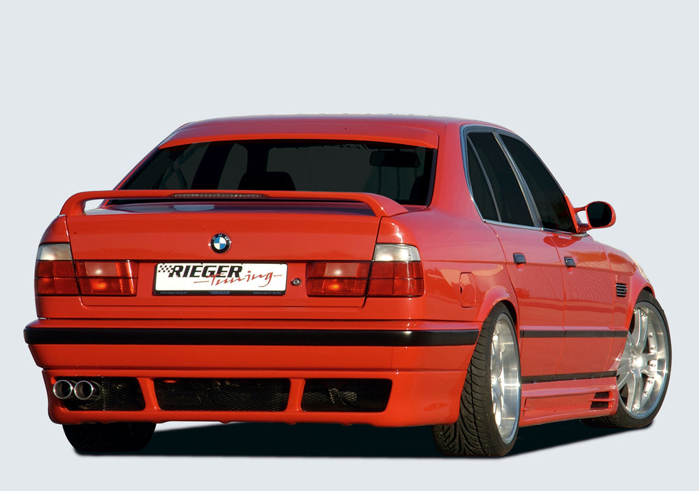 BMW 5er E34 Rieger Heckansatz E39-Look  -> nicht für M5-Modelle ABS, 
inkl. Alugitter, Gutachten, Montagezubehör
