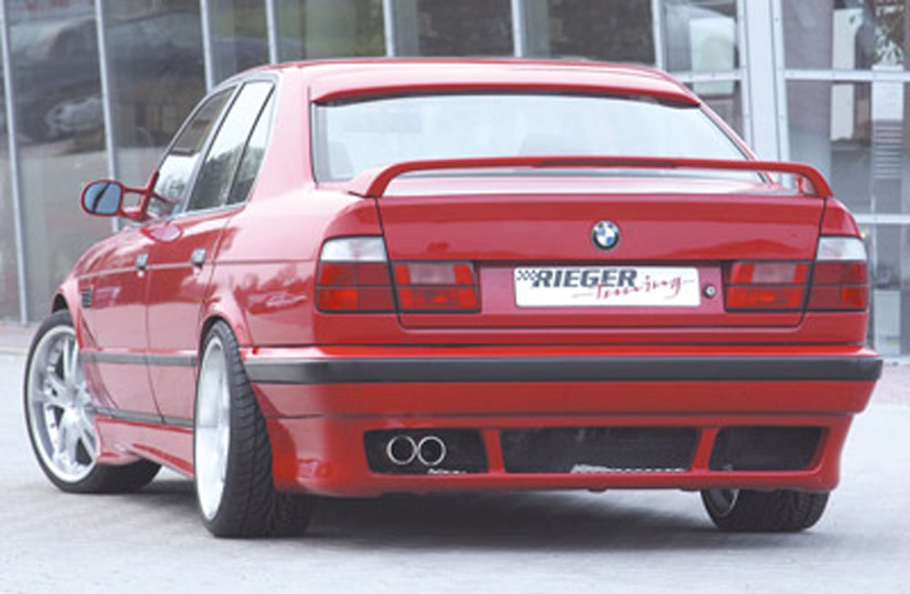 BMW 5er E34 Rieger Heckansatz E39-Look  -> nicht für M5-Modelle ABS, 
inkl. Alugitter, Gutachten, Montagezubehör
