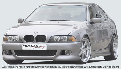 BMW 5er E39 Rieger Spoilerstoßstange   mit Halter f. orig. NSW, ABS, für Fzg. mit Scheinwerferreinigungsanlage, 
inkl. Alugitter, Gutachten, Montagezubehör