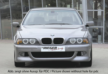 BMW 5er E39 Rieger Spoilerstoßstange   mit Halter f. orig. NSW, ABS, für Fzg. mit Einparkhilfe (PDC), 
inkl. Alugitter, Gutachten, Montagezubehör