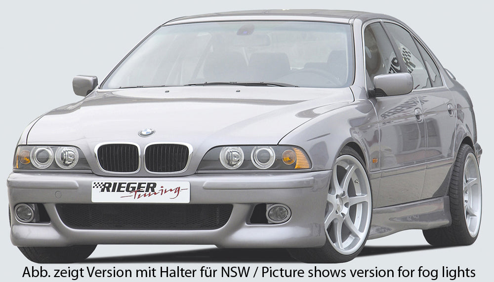 BMW 5er E39 Rieger Spoilerstoßstange   ABS, für Fzg. mit Scheinwerferreinigungsanlage, 
inkl. Alugitter, Gutachten, Montagezubehör